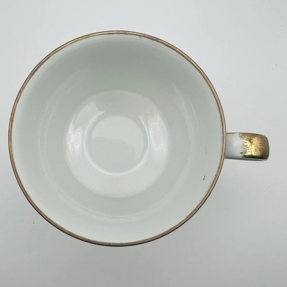 Norleans Teacup Saucer Set Lavender Gold Scroll Porcelain Japan Vintage Tea Cup
